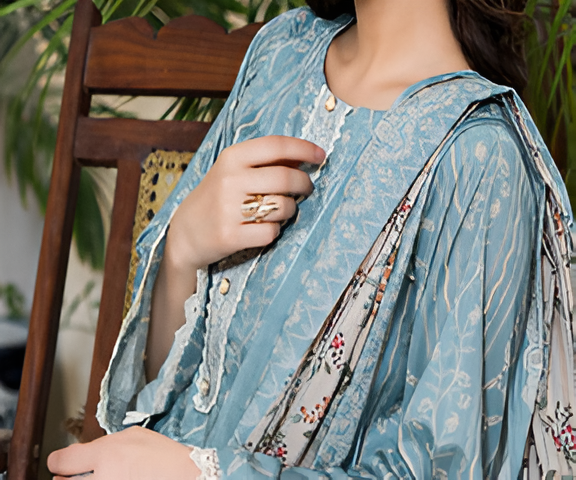 Dabiha Doriya Luxury 3-Piece Digital Printed Lawn Suit - P-03