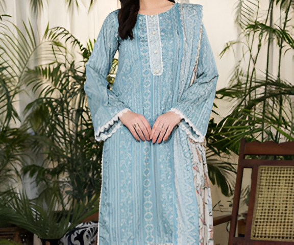 Dabiha Doriya Luxury 3-Piece Digital Printed Lawn Suit - P-03