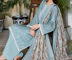 Dabiha Doriya Luxury 3-Piece Digital Printed Lawn Suit - P-03