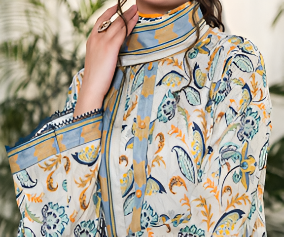 Dabiha Doriya Luxury 3-Piece Digital Printed Lawn Suit - P-06