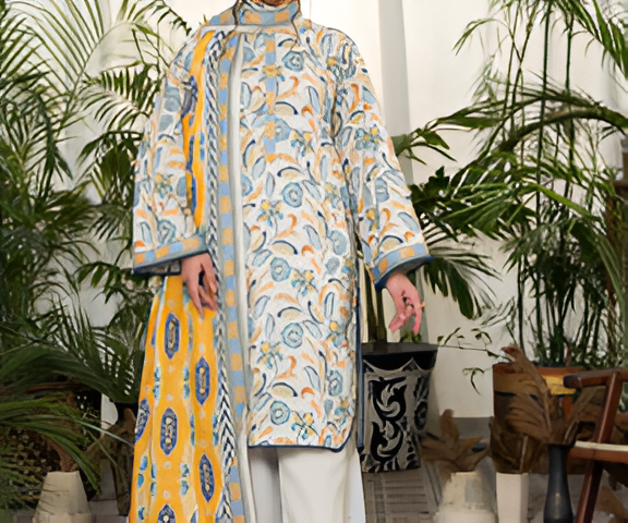 Dabiha Doriya Luxury 3-Piece Digital Printed Lawn Suit - P-06