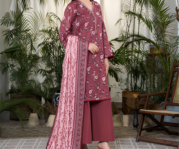 Dabiha Doriya Luxury 3-Piece Digital Printed Lawn Suit - P-07