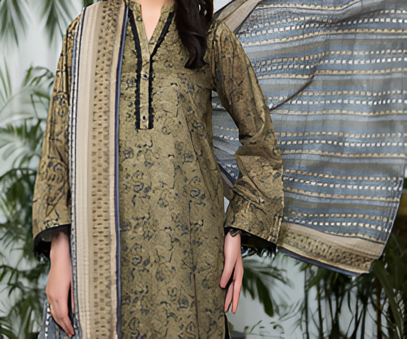 Dabiha Doriya Luxury 3-Piece Digital Printed Lawn Suit - P-10