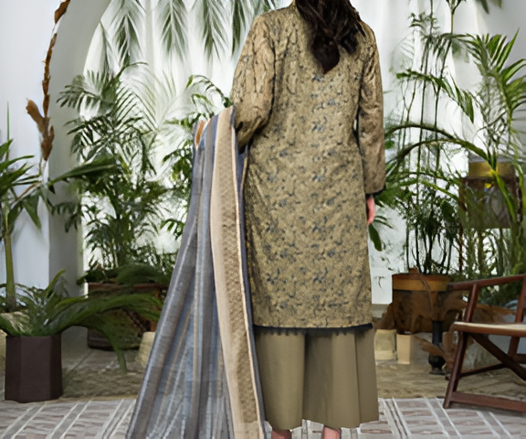 Dabiha Doriya Luxury 3-Piece Digital Printed Lawn Suit - P-10