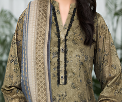 Dabiha Doriya Luxury 3-Piece Digital Printed Lawn Suit - P-10