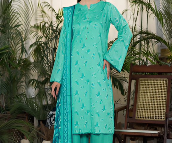 Dabiha Doriya Luxury 3-Piece Digital Printed Lawn Suit - P-11