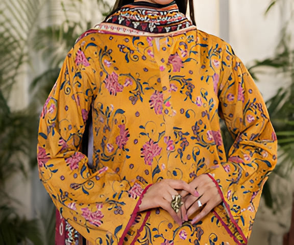 Dabiha Doriya Luxury 3-Piece Digital Printed Lawn Suit - P-09
