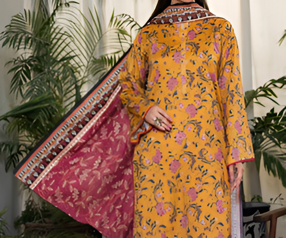 Dabiha Doriya Luxury 3-Piece Digital Printed Lawn Suit - P-09