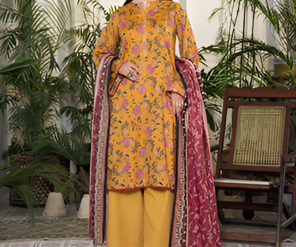 Dabiha Doriya Luxury 3-Piece Digital Printed Lawn Suit - P-09