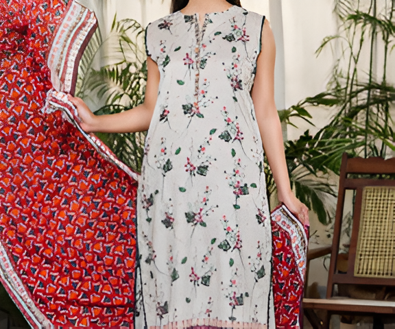 Dabiha Doriya Luxury 3-Piece Digital Printed Lawn Suit - P-12