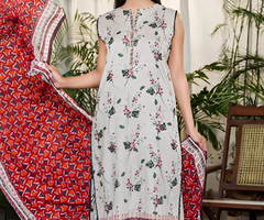 Dabiha Doriya Luxury 3-Piece Digital Printed Lawn Suit - P-12
