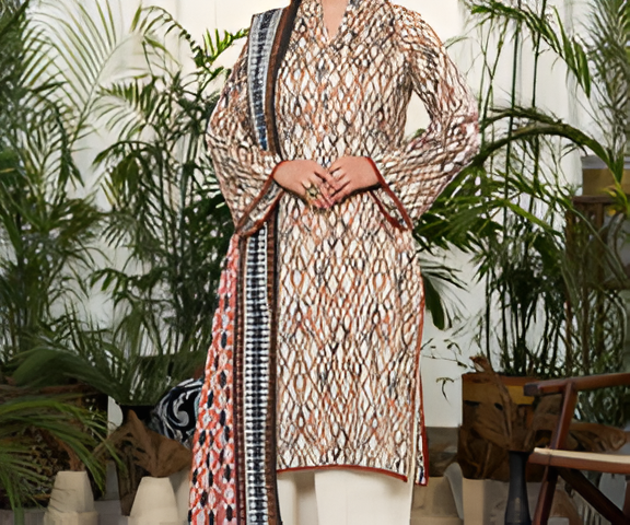 Dabiha Doriya Luxury 3-Piece Digital Printed Lawn Suit - P-02